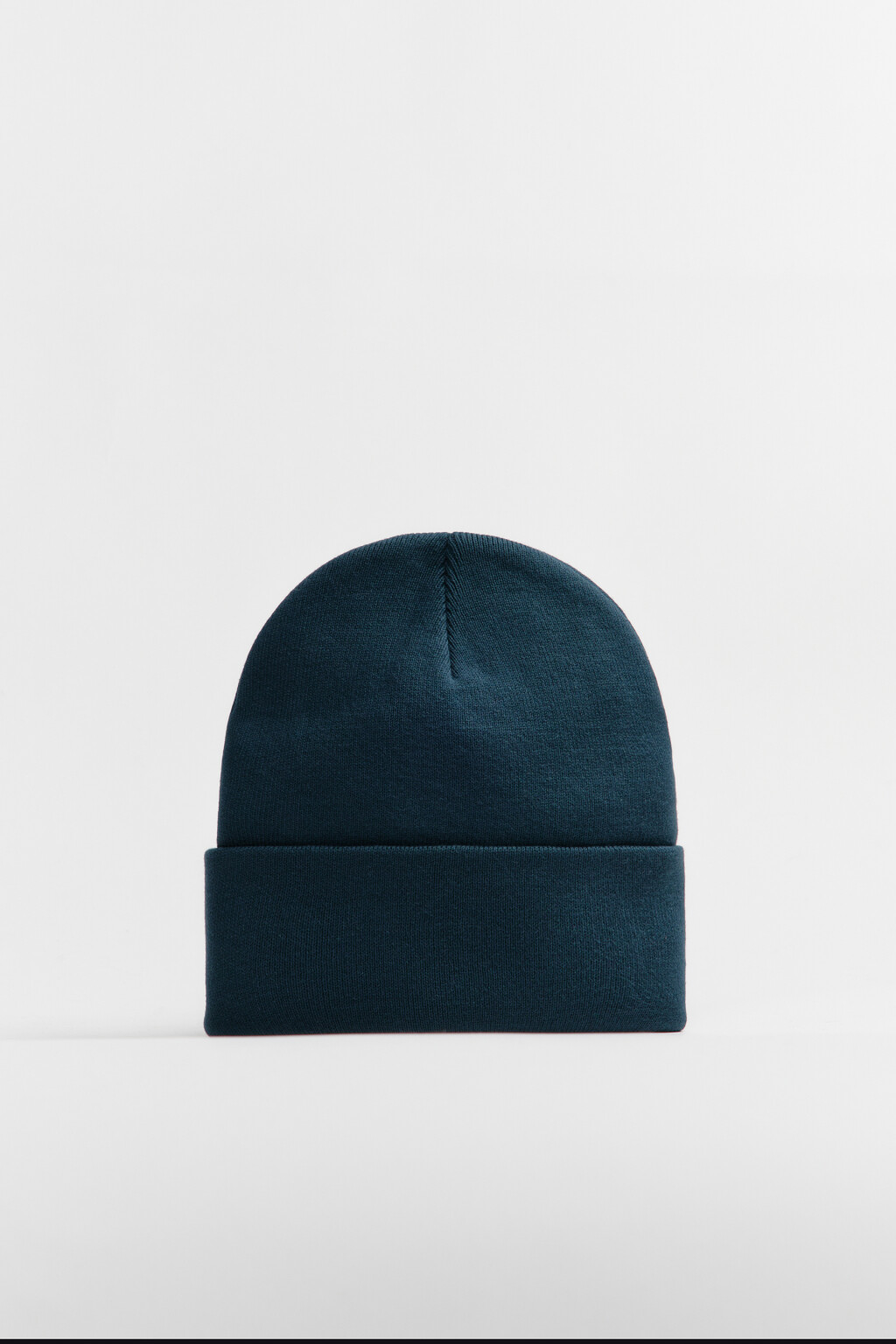 Шапка-бини трикотажная - цвет синий - 3