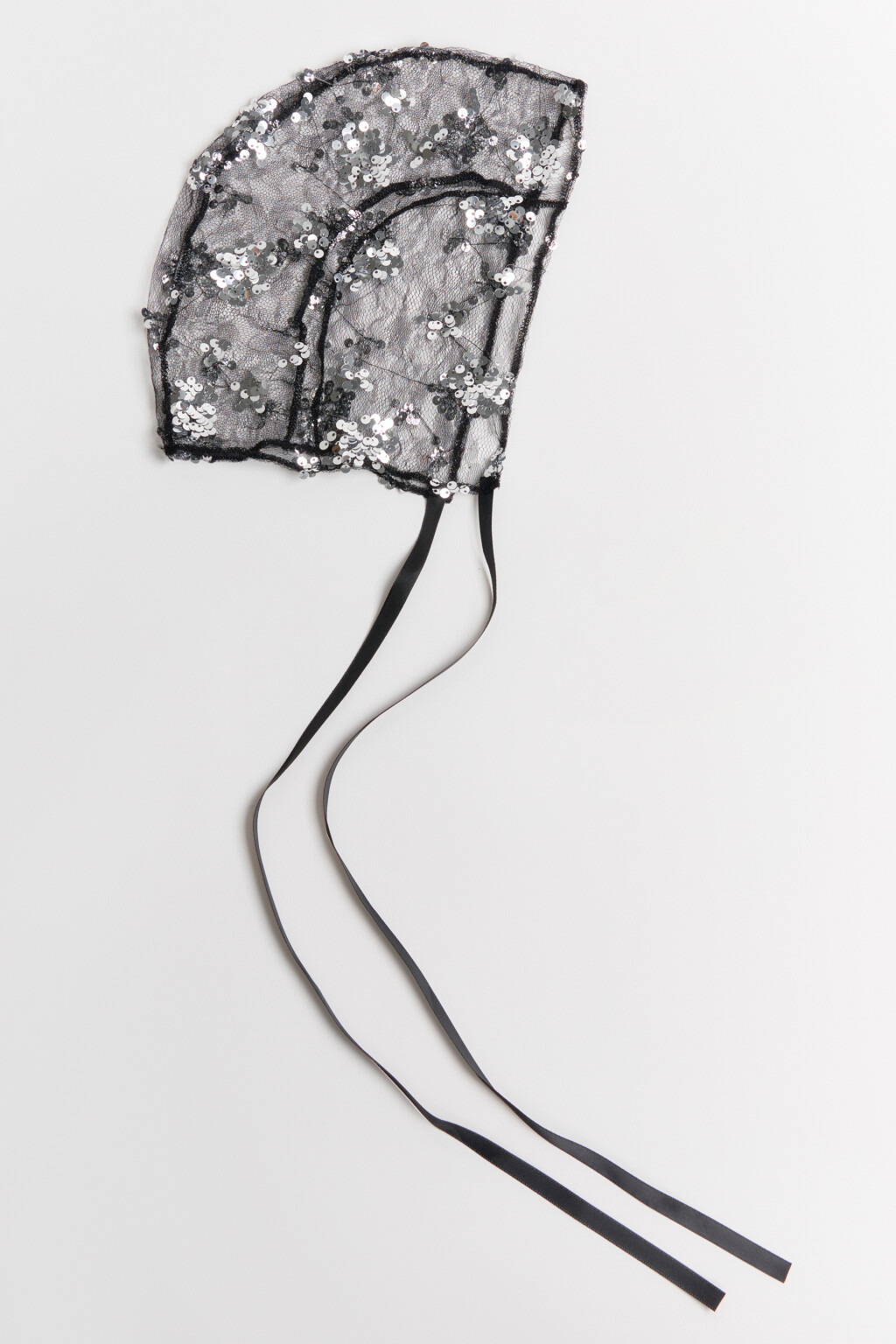 Шапка-чепчик из органзы с пайетками - цвет мультиколор - 4