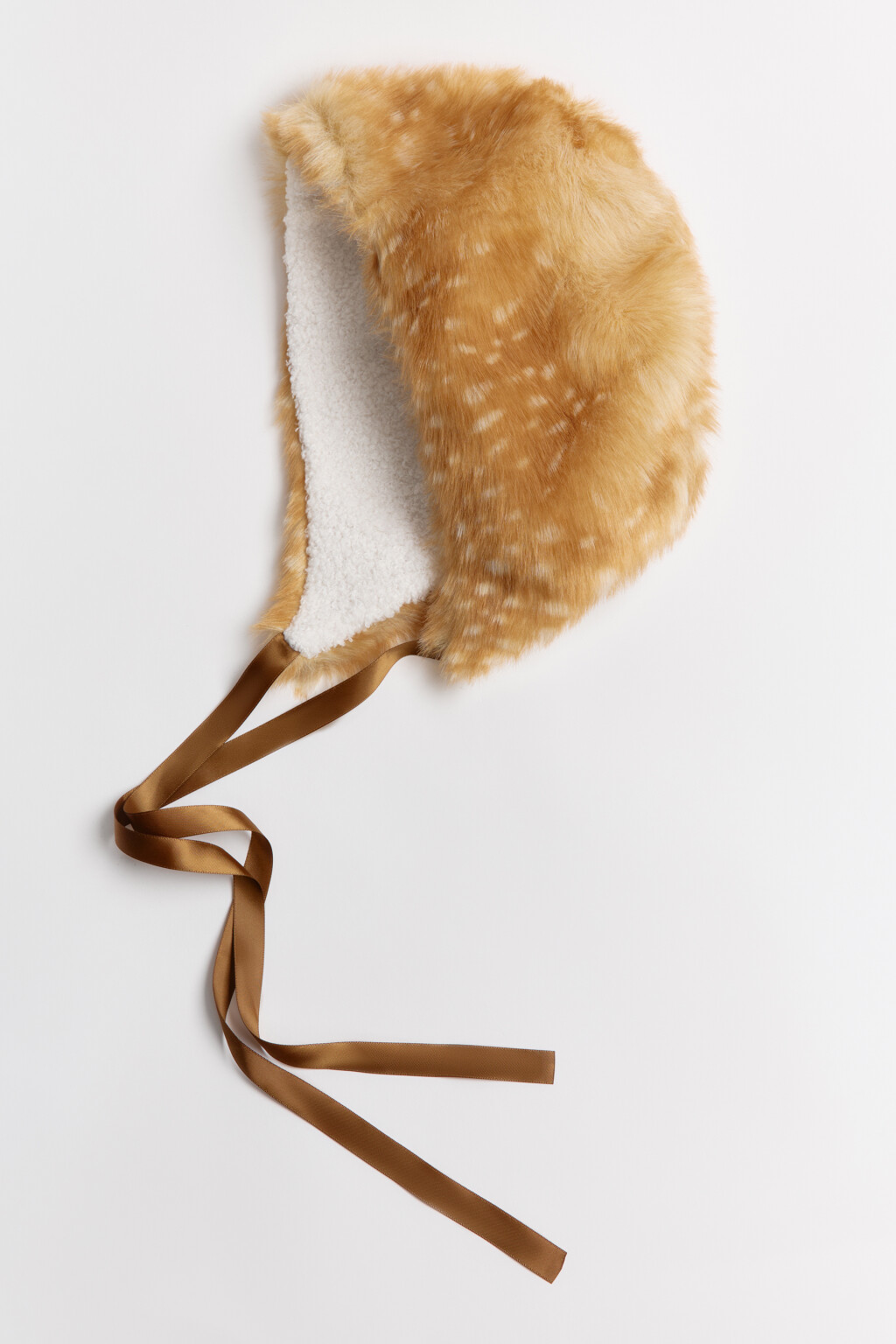 Шапка меховая с оленьим принтом - цвет мультиколор - 3