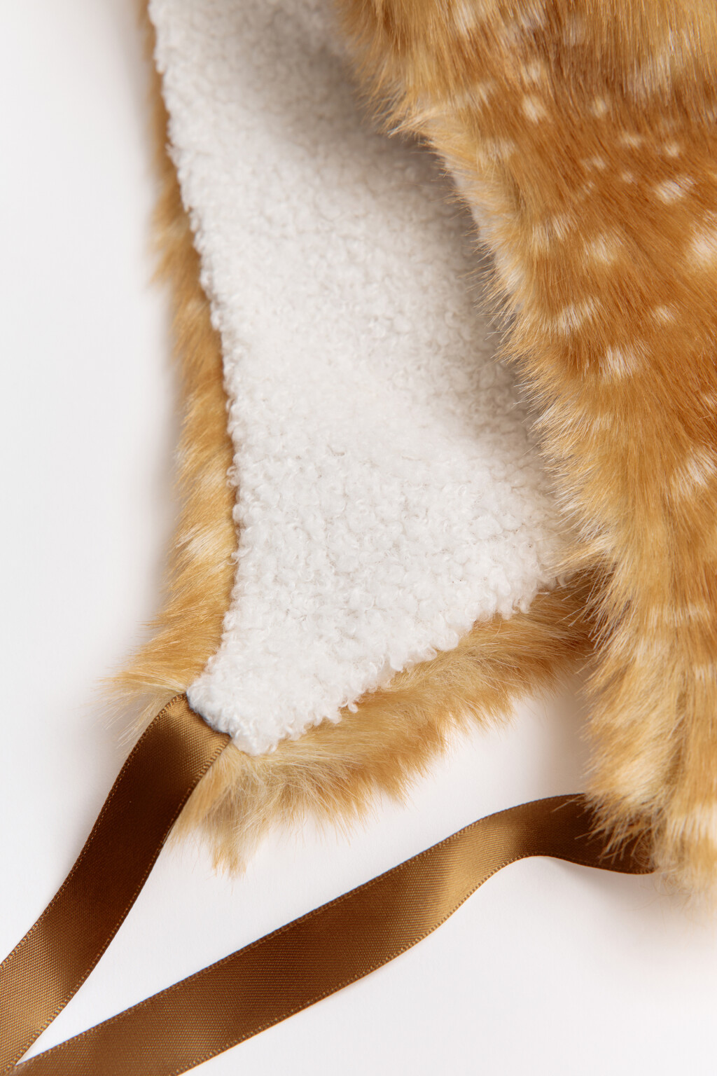 Шапка меховая с оленьим принтом - цвет мультиколор - 4