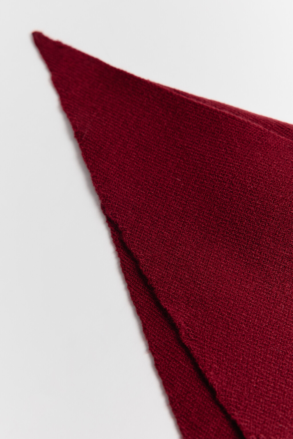 Косынка тонкая вязаная - цвет бордовый - 2