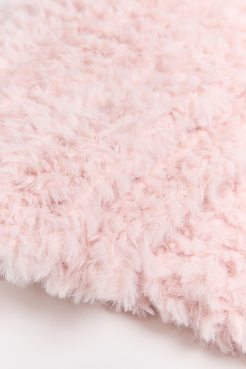 Шарф с меховой фактурой - цвет розовый - 2