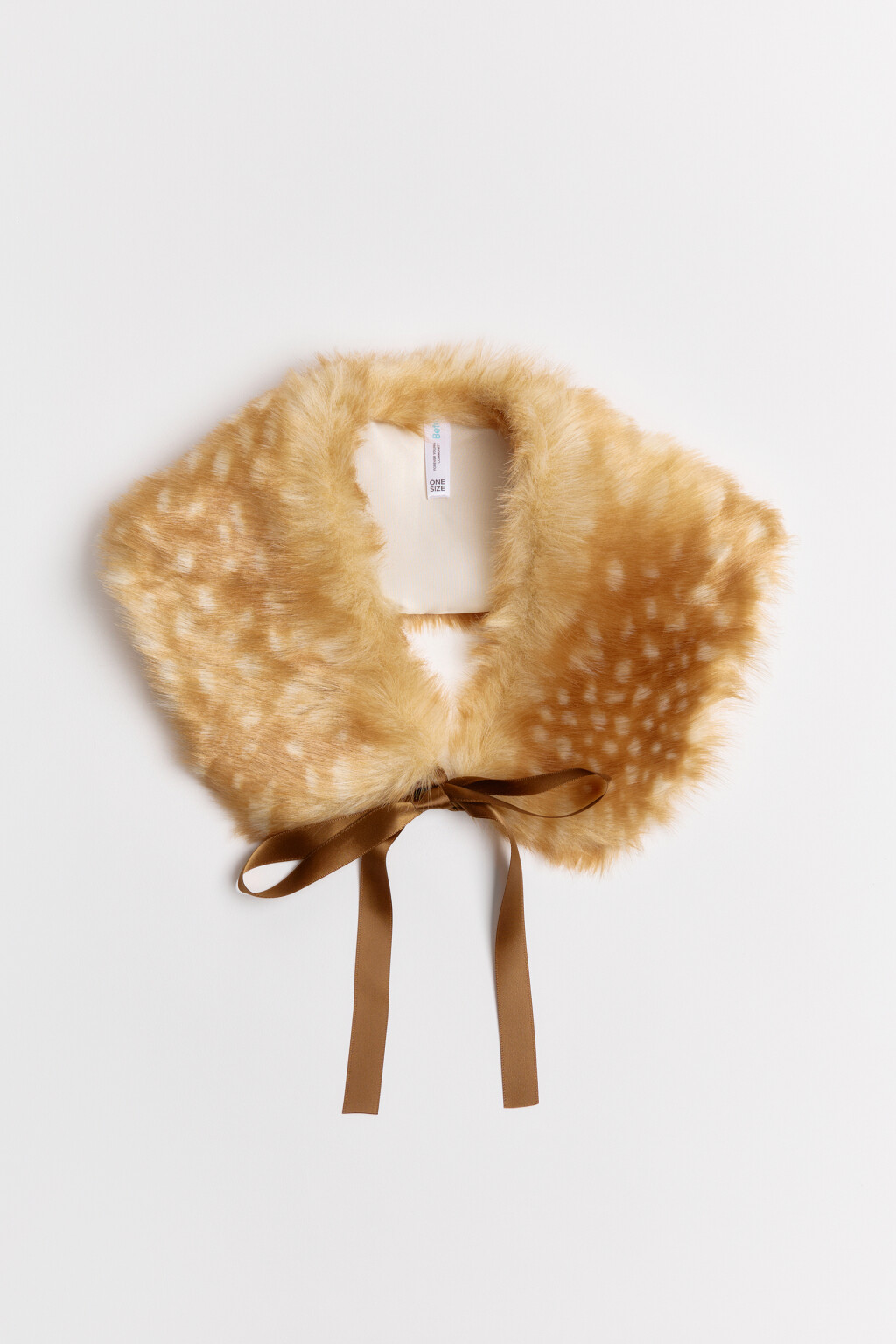 Воротник меховой с оленьим принтом - цвет мультиколор - 7