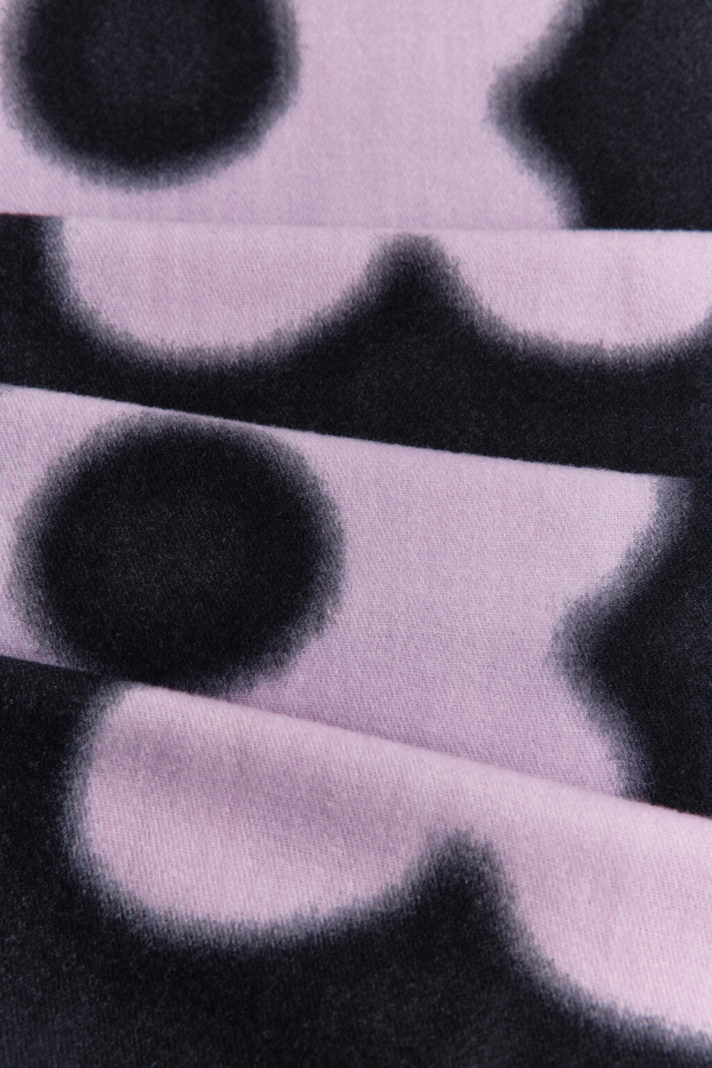 Шарф тонкий с принтом и бахромой - цвет розовый - 1