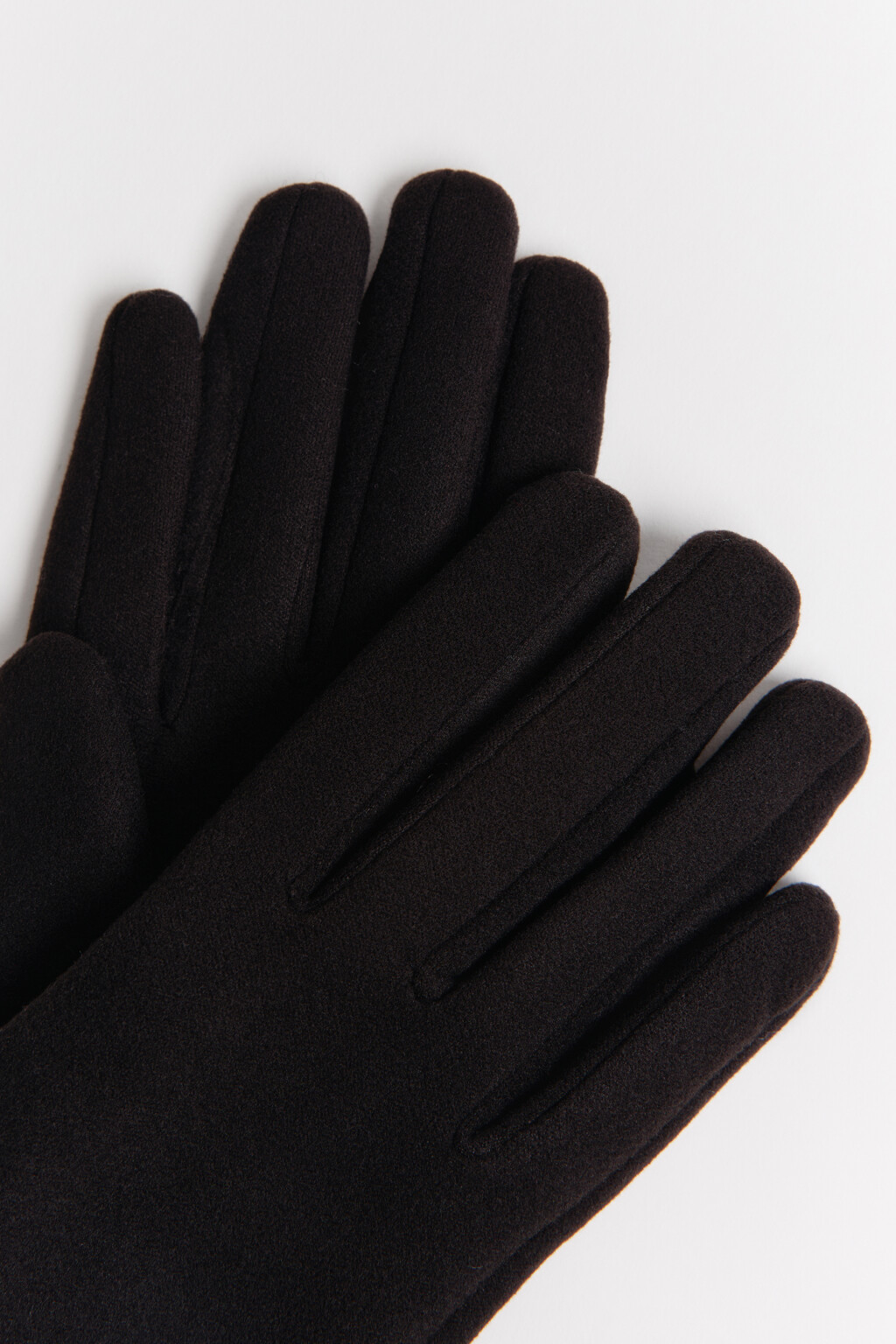 Перчатки текстильные - цвет черный - 2
