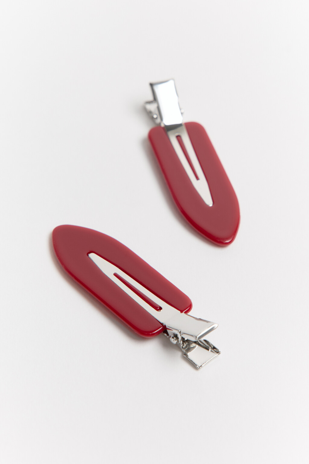 Набор заколок с контрастной вставкой (2 штуки) - цвет мультиколор - 1