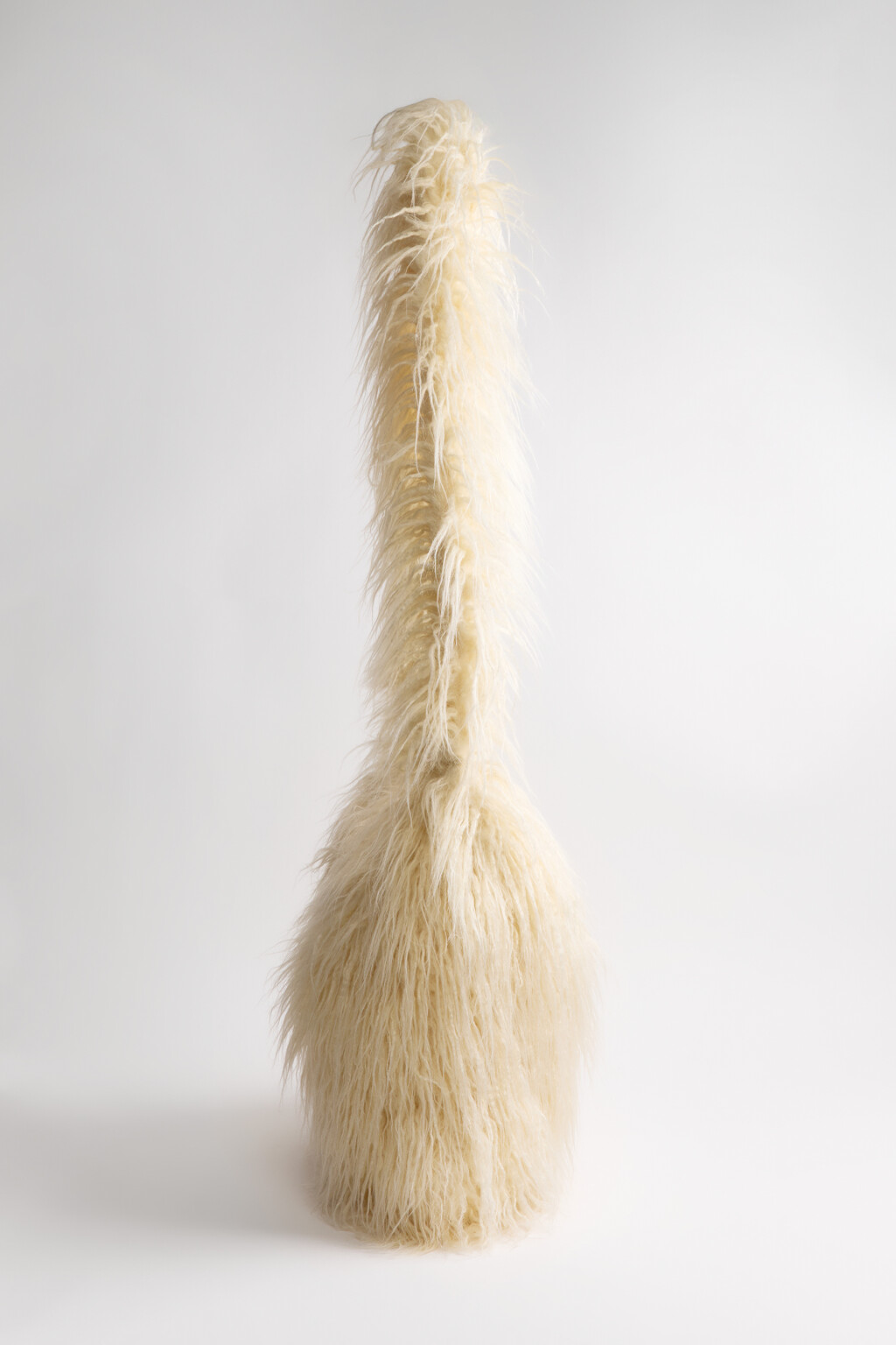 Сумка текстильная с длинным ворсом - цвет бежевый - 7