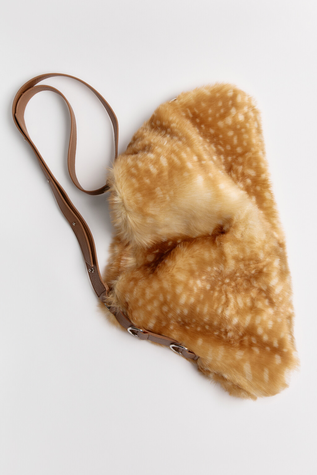 Сумка меховая с оленьим принтом - цвет мультиколор - 6