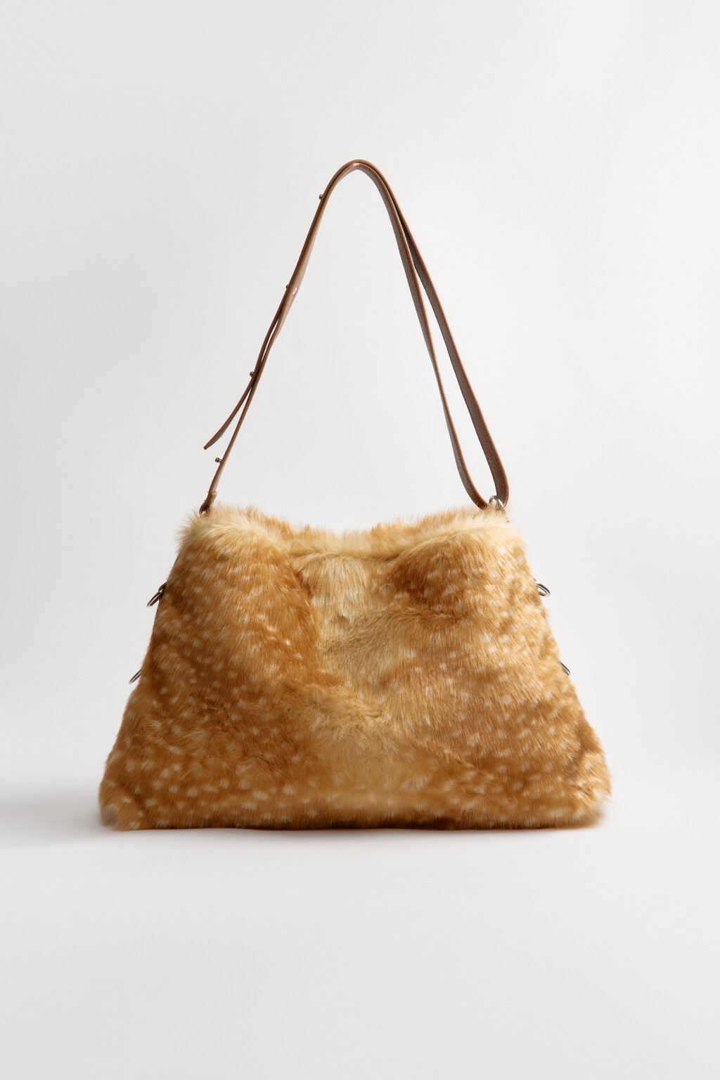 Сумка меховая с оленьим принтом - цвет мультиколор - 7