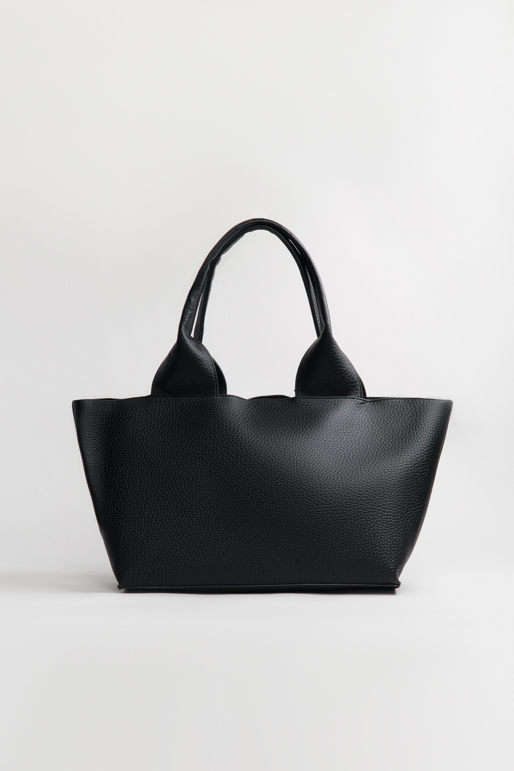 Сумка на плечо в форме трапеции - цвет черный - 4