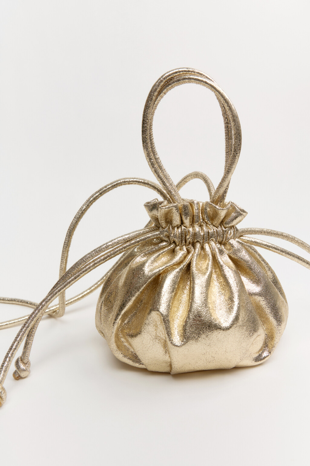 Сумка-кисет на завязках - цвет желтый - 5