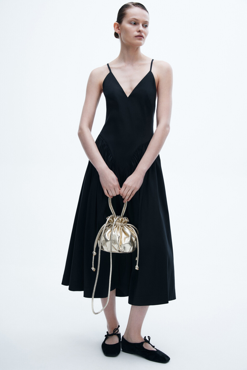 Сумка-кисет на завязках - цвет желтый - 2