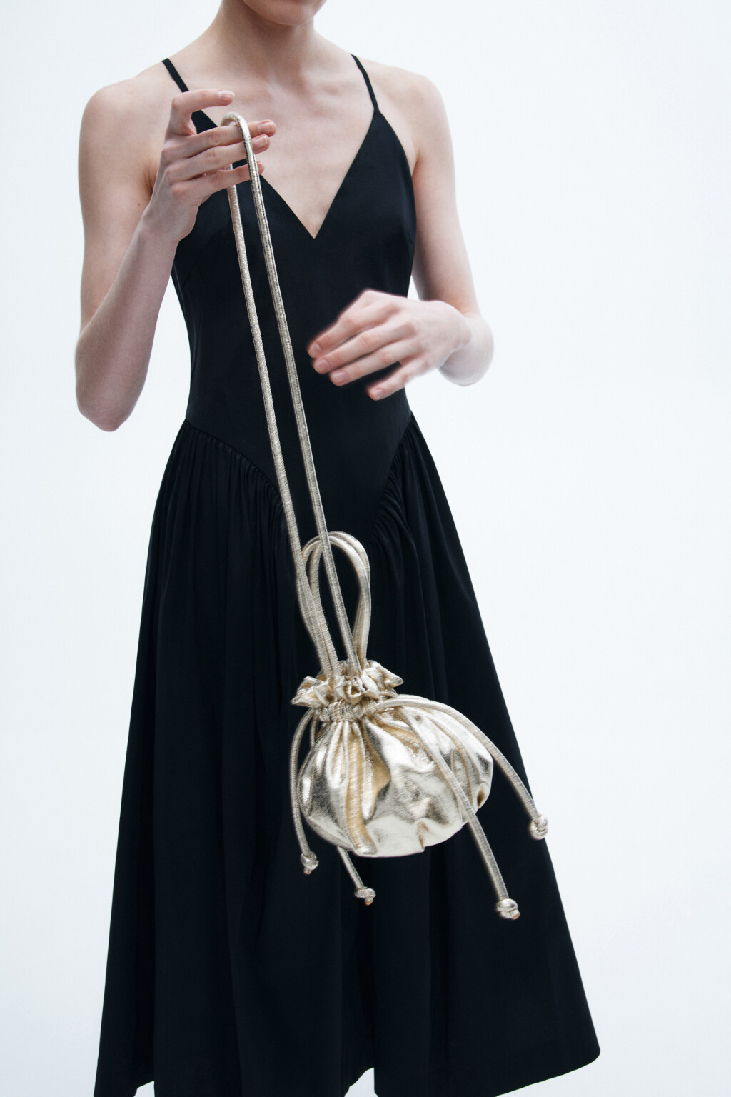 Сумка-кисет на завязках - цвет желтый - 3