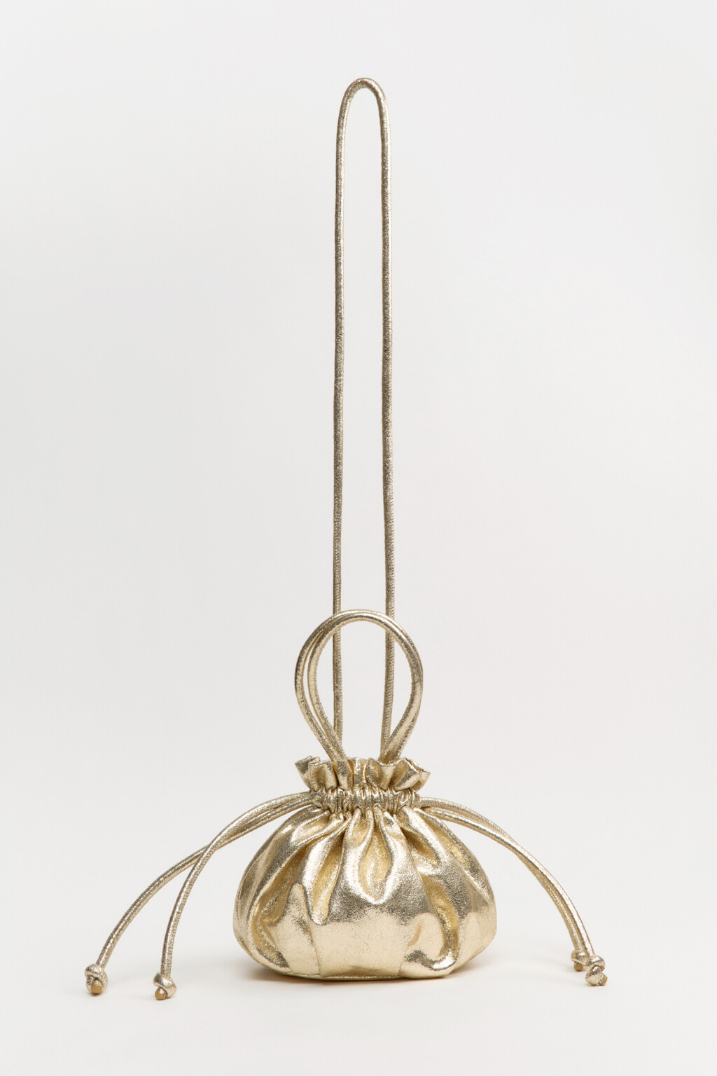 Сумка-кисет на завязках - цвет желтый - 6