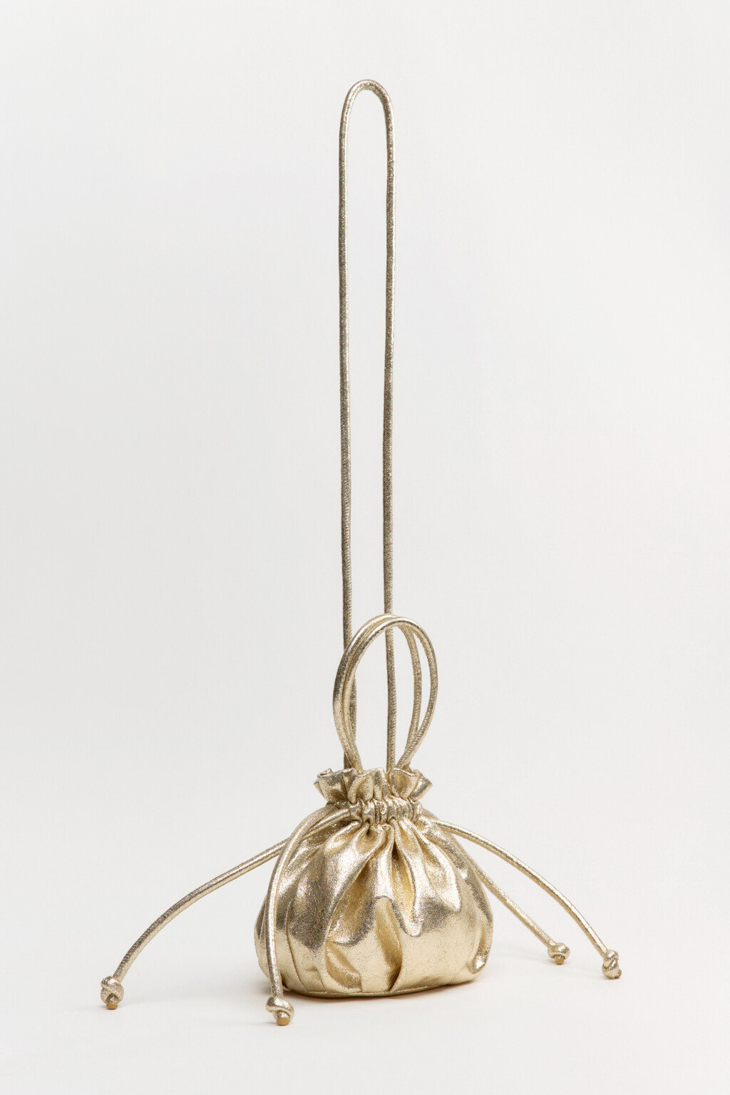 Сумка-кисет на завязках - цвет желтый - 7