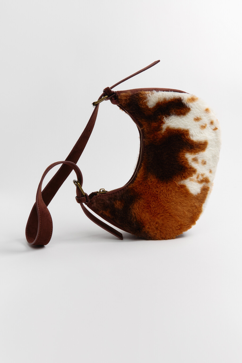 Сумка меховая с коровьим принтом - цвет мультиколор - 3