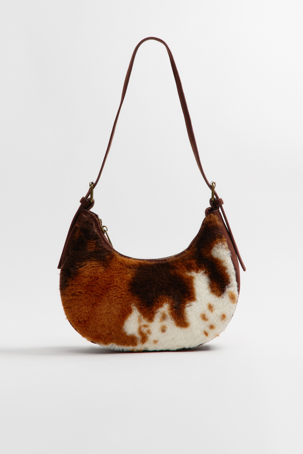 Сумка меховая с коровьим принтом - цвет мультиколор - 4