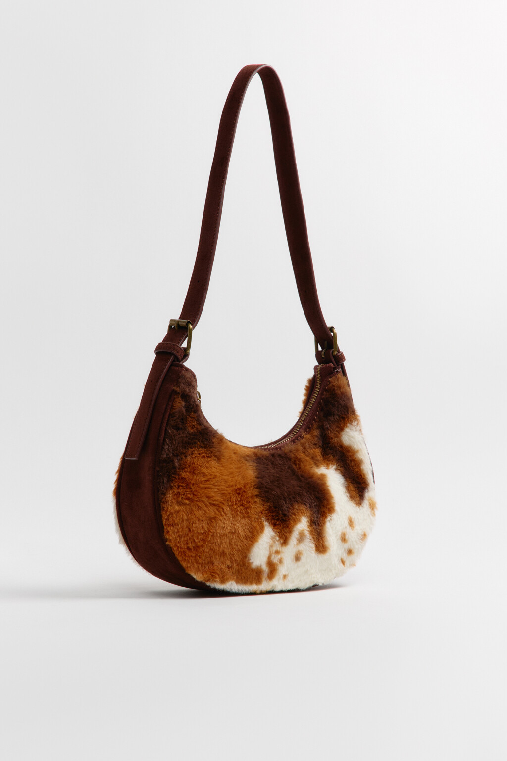 Сумка меховая с коровьим принтом - цвет мультиколор - 5