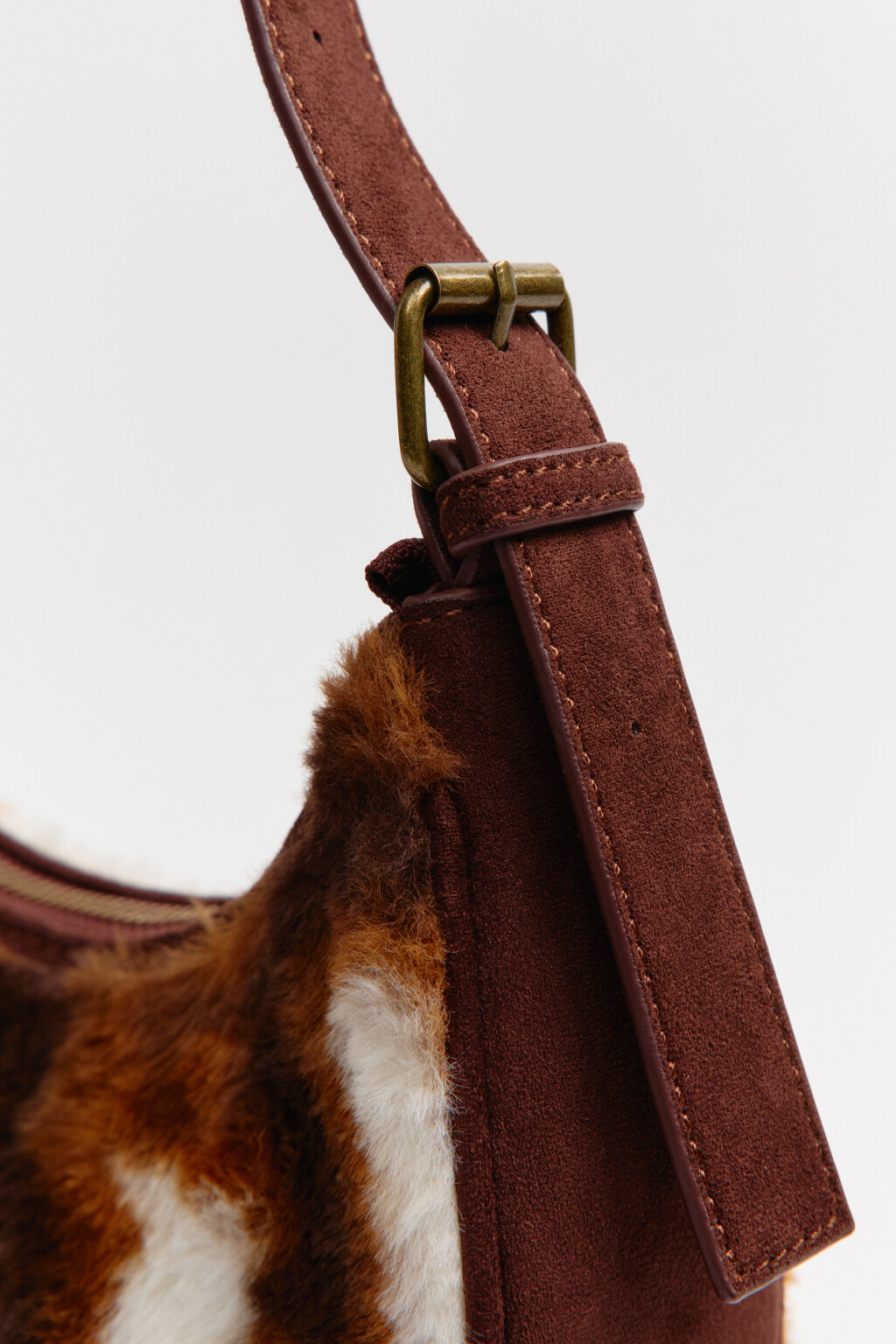 Сумка меховая с коровьим принтом - цвет мультиколор - 8