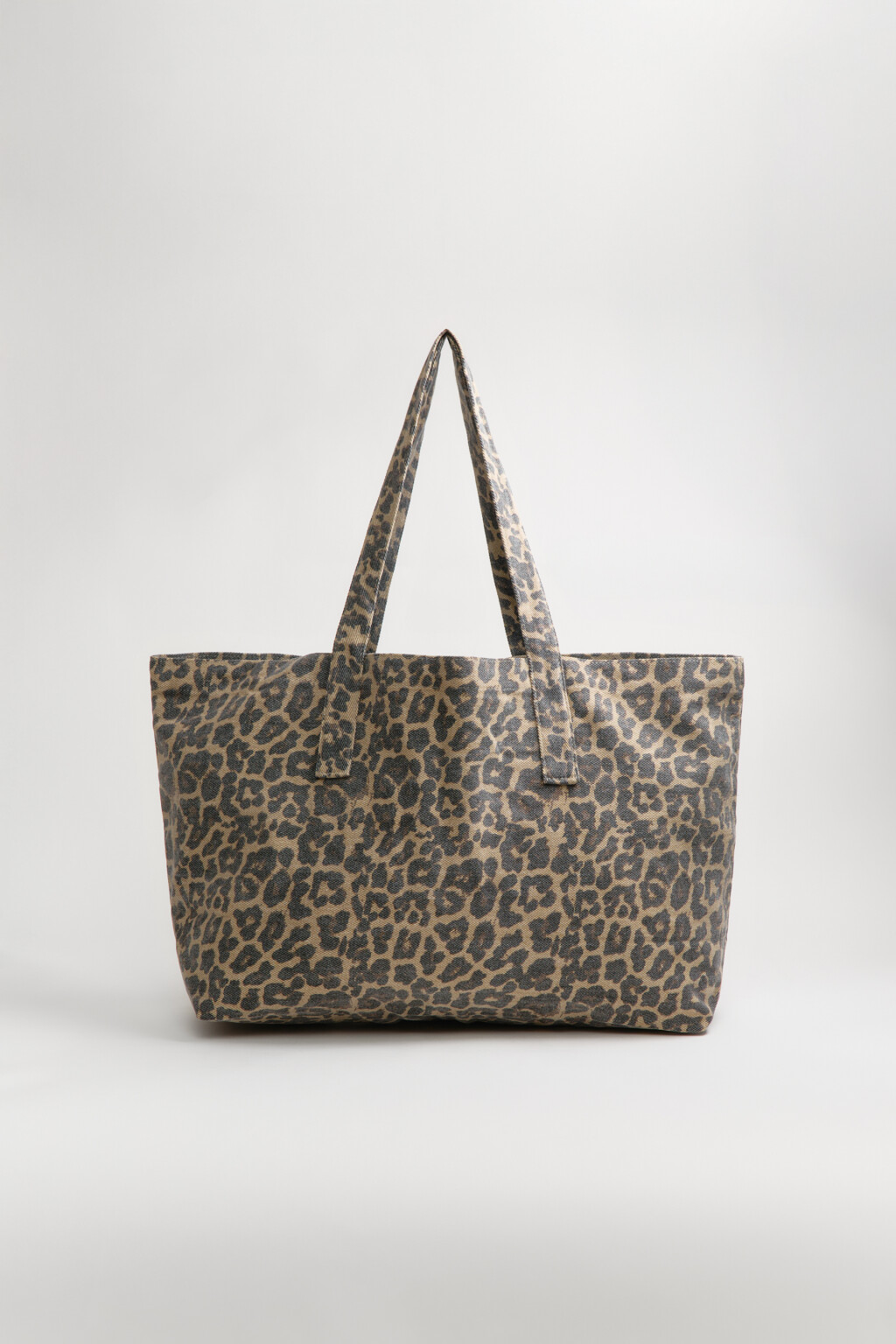 Сумка-шопер с леопардовым принтом - цвет мультиколор - 3