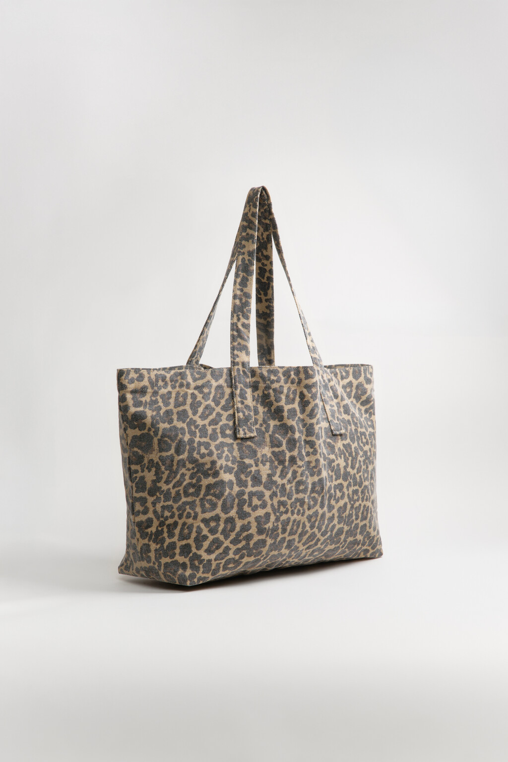 Сумка-шопер с леопардовым принтом - цвет мультиколор - 4