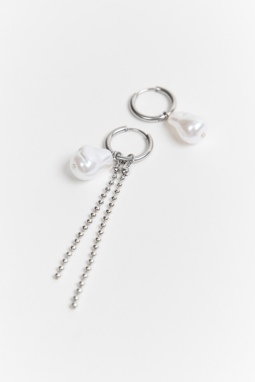 Серьги-конго с подвесками - цвет серый - 2