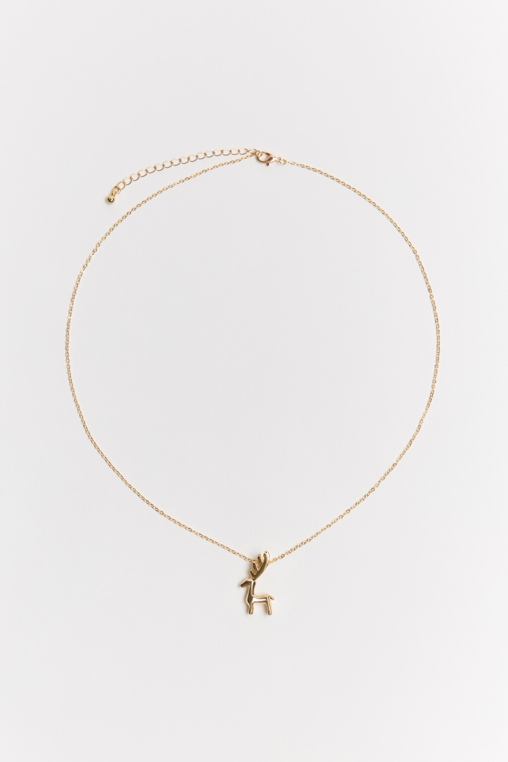 Цепочка с подвеской-оленем - цвет желтый - 2