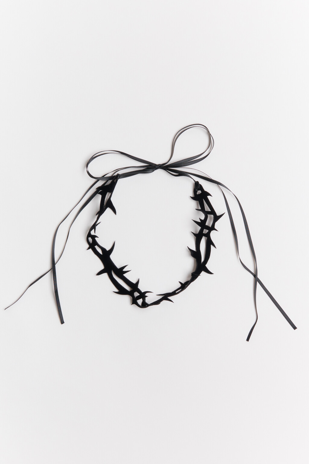 Колье-чокер с узором - цвет серый - 1