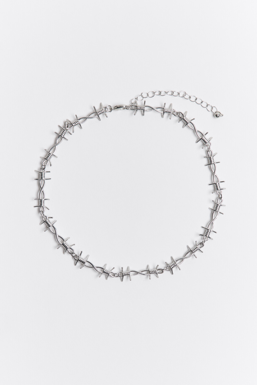 Цепочка в виде колючей проволоки - цвет серый - 1