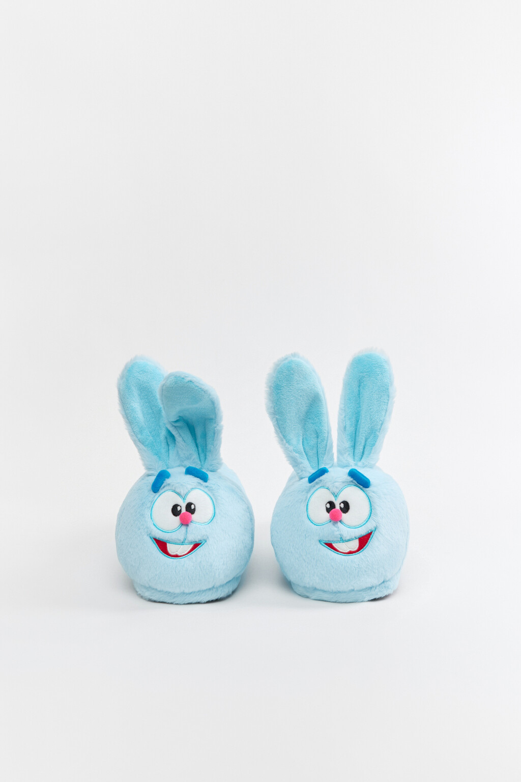 Тапочки-игрушки плюшевые - цвет голубой - 6