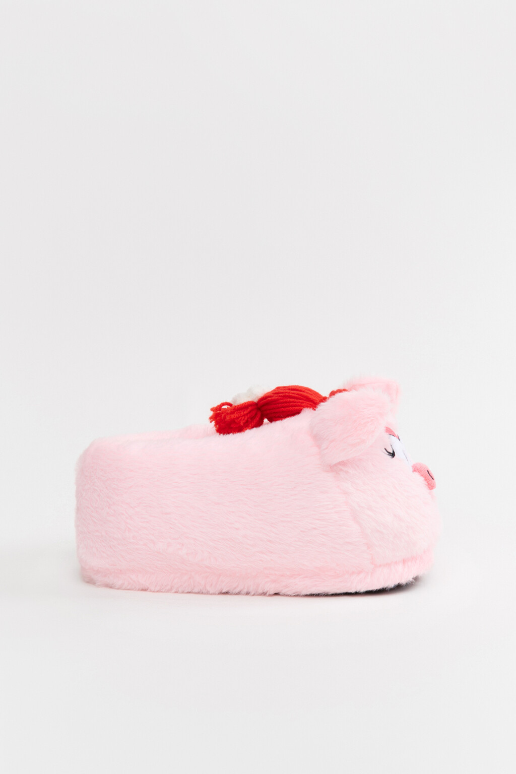 Тапочки-игрушки плюшевые - цвет розовый - 5