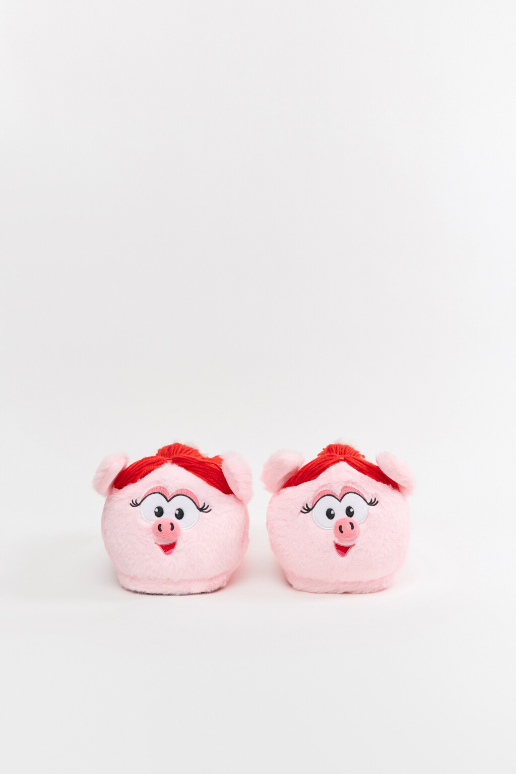 Тапочки-игрушки плюшевые - цвет розовый - 6