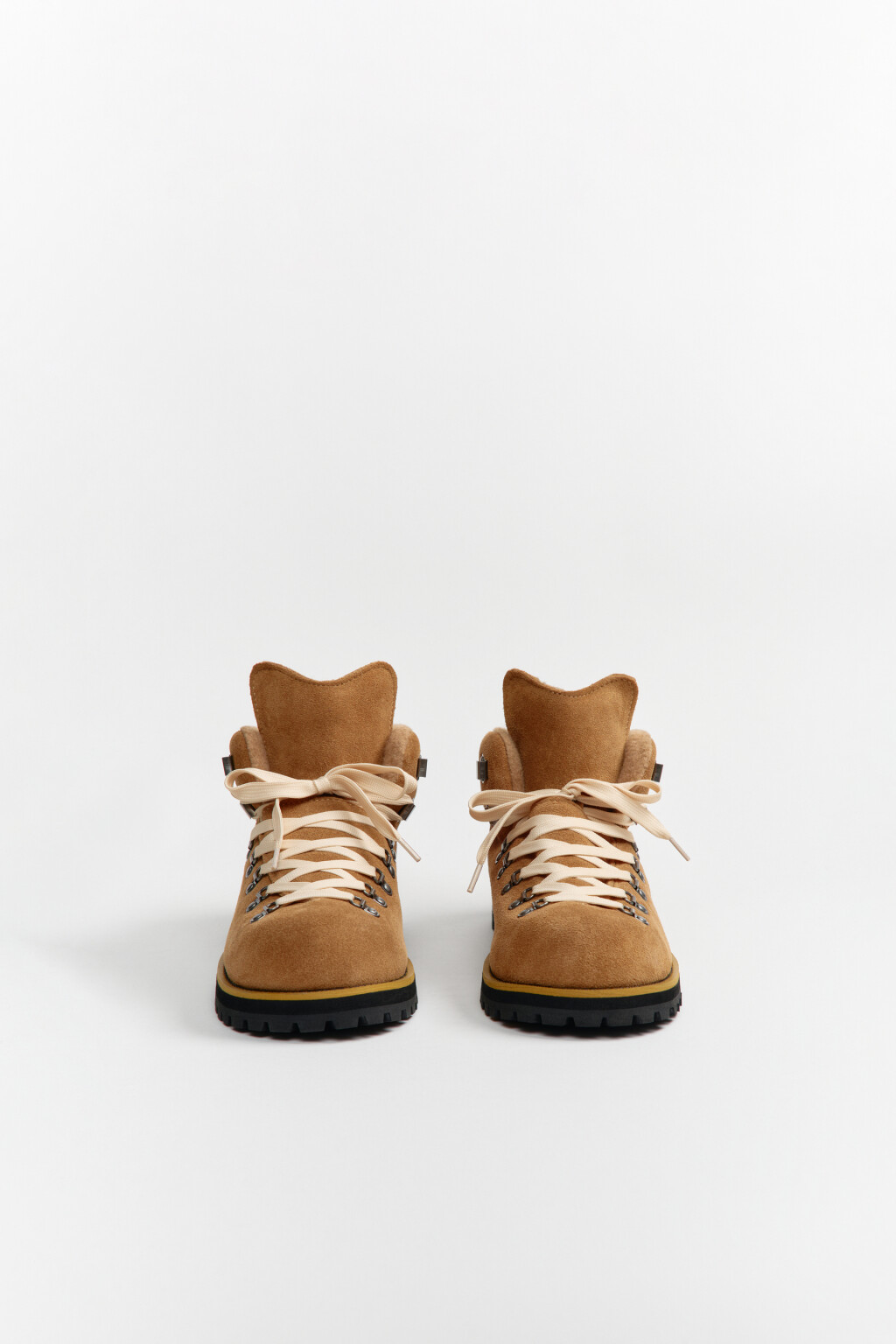 Ботинки унисекс из натуральной замши - цвет бежевый - 9