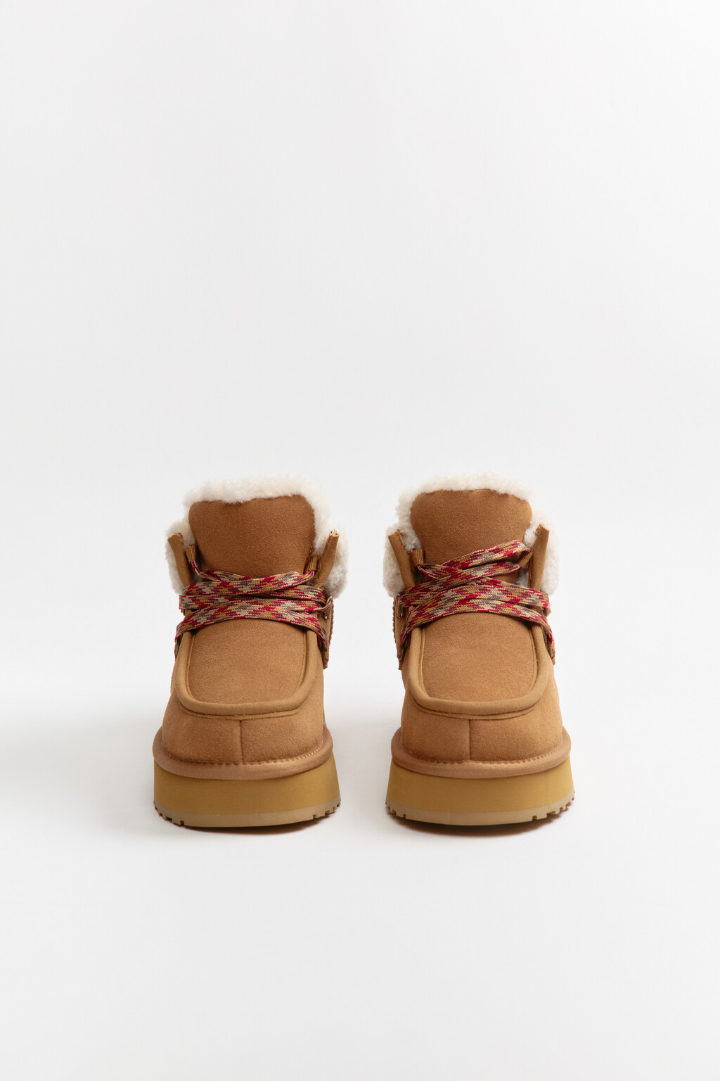 Ботинки из натуральной замши утепленные - цвет бежевый - 8