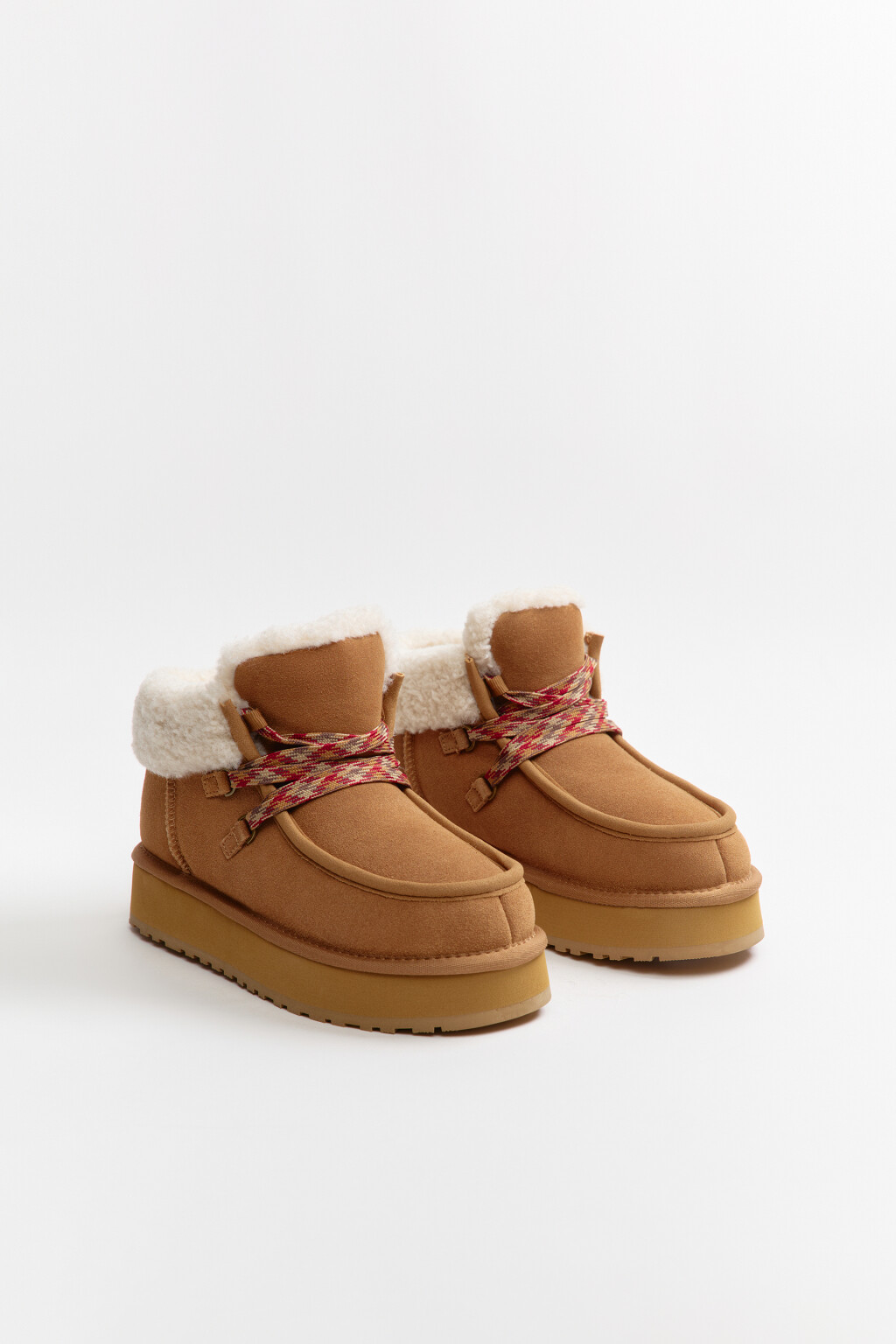 Ботинки из натуральной замши утепленные - цвет бежевый - 9