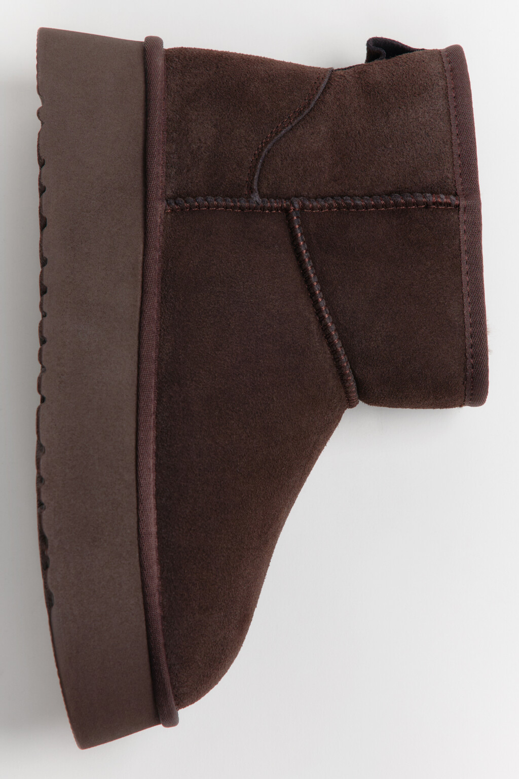 Ботинки-угги из натуральной замши - цвет коричневый - 9