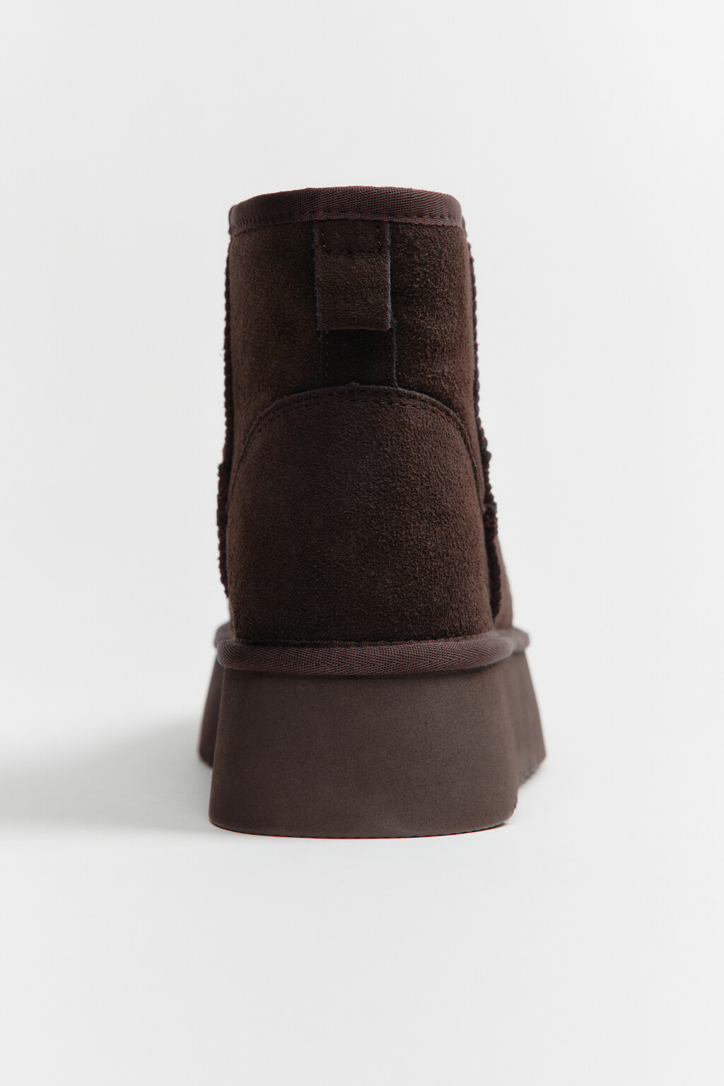 Ботинки-угги из натуральной замши - цвет коричневый - 8