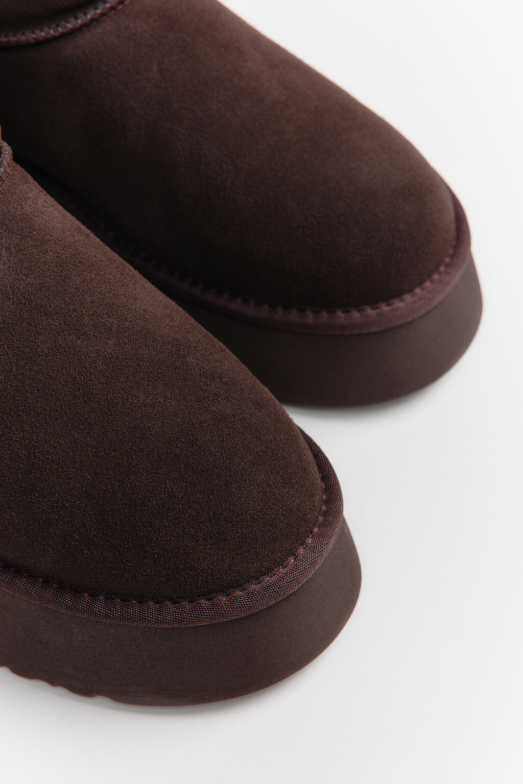 Ботинки-угги из натуральной замши - цвет коричневый - 10