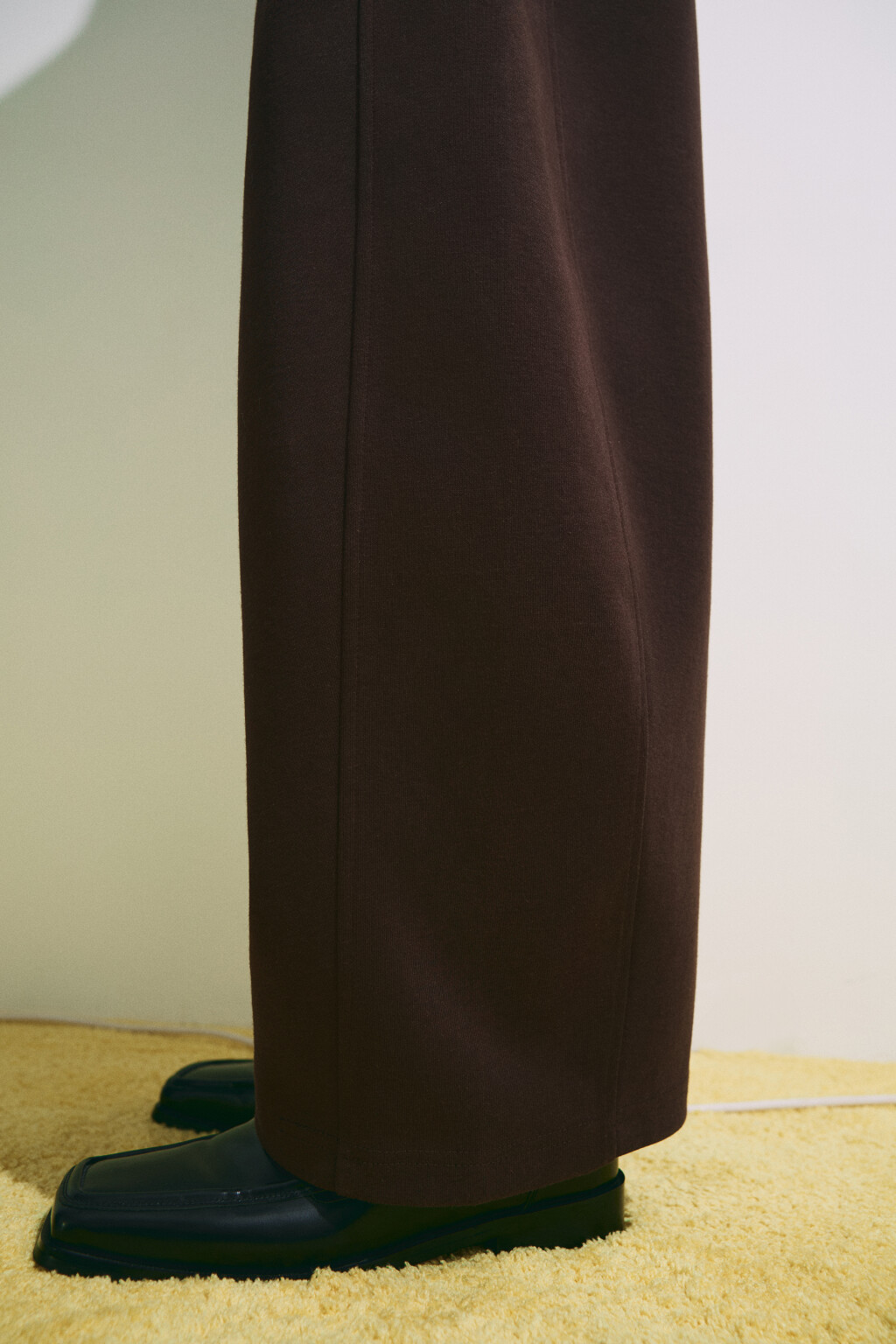 Брюки barrel fit со средней посадкой на завязках - цвет коричневый - 8