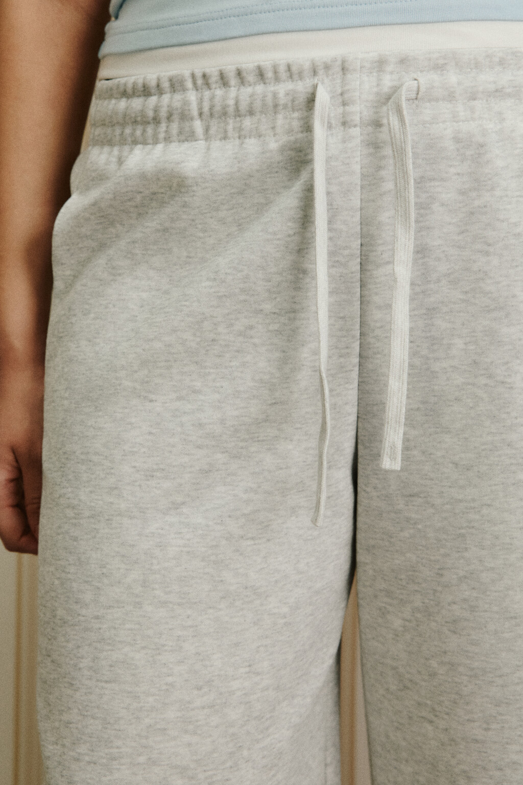 Брюки barrel fit на завязках - цвет серый - 5