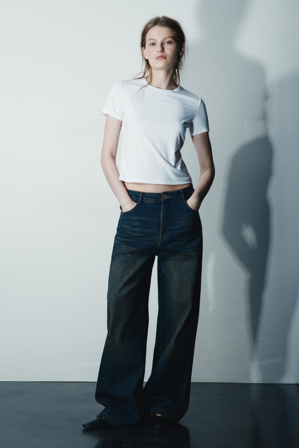 Футболка-топ облегающая - цвет молочный - 4