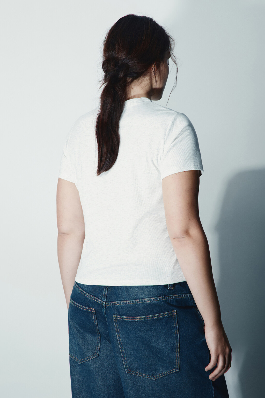 Футболка-топ облегающая - цвет серый - 3