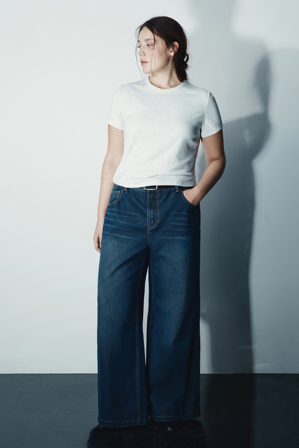 Футболка-топ облегающая - цвет серый - 4