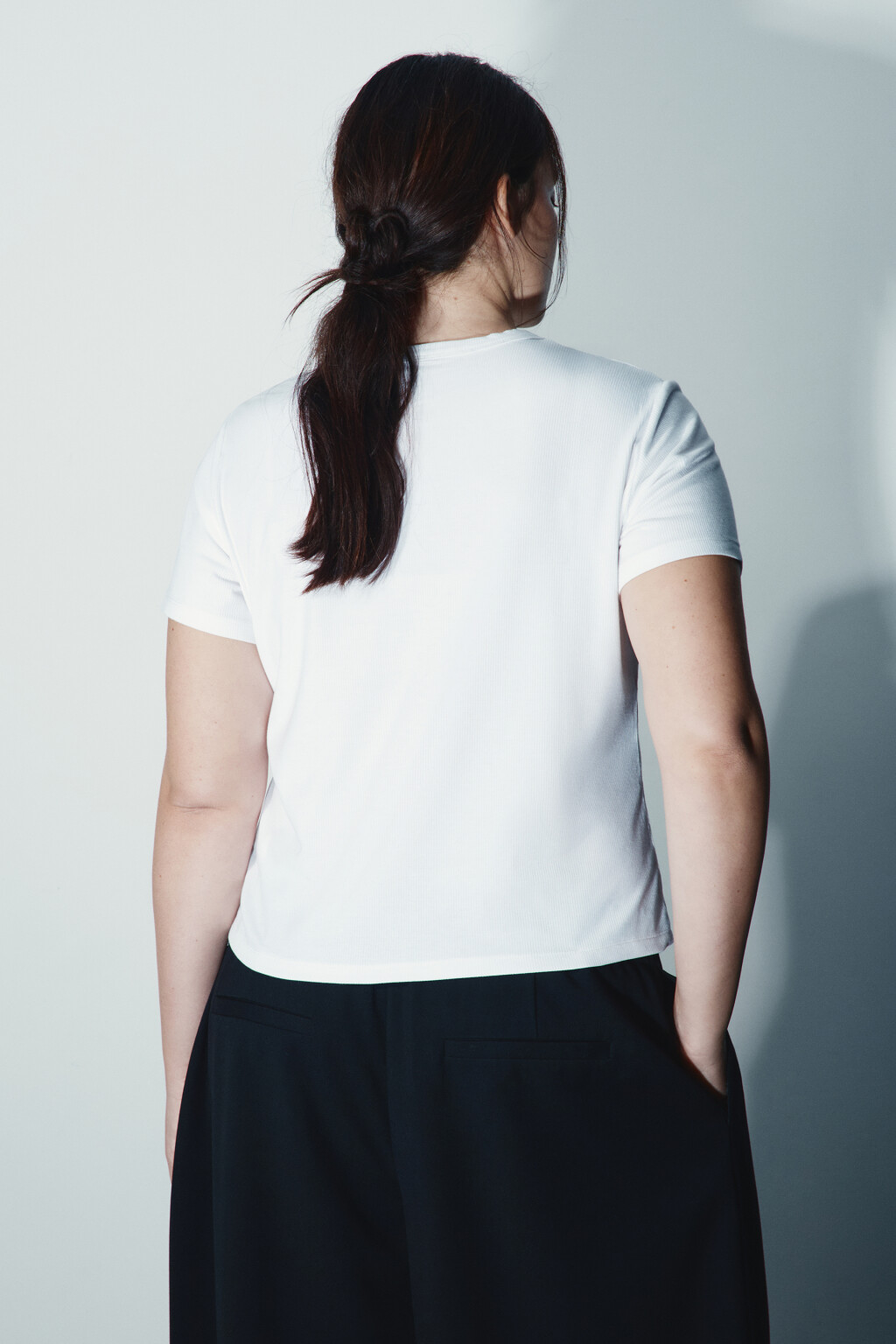 Футболка-топ облегающая - цвет молочный - 4