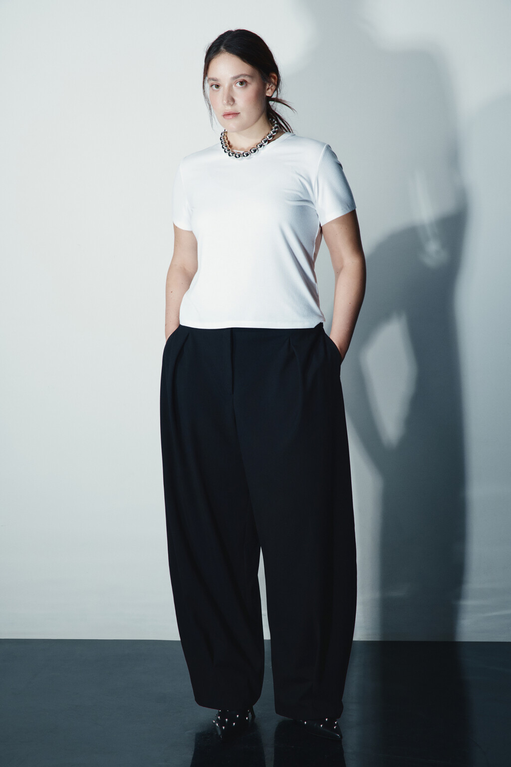 Футболка-топ облегающая - цвет молочный - 5