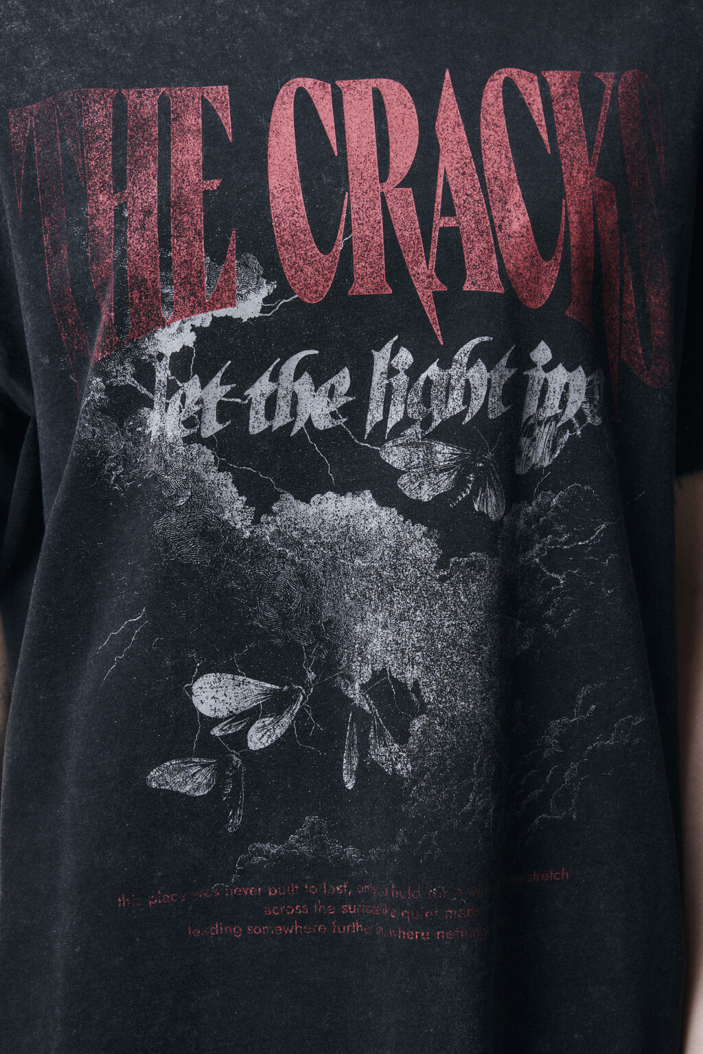 Футболка хлопковая с принтом - цвет черный - 6