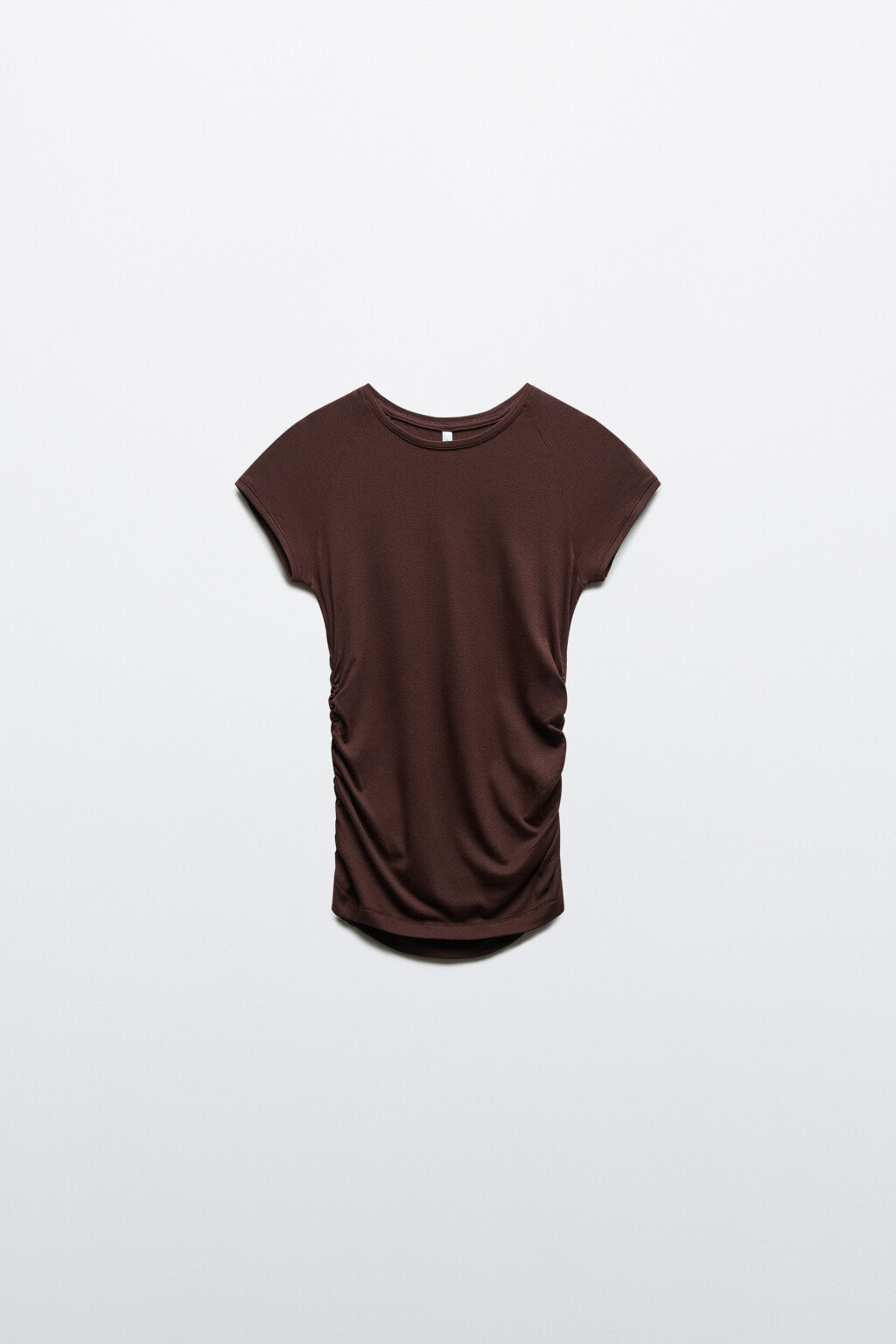 Футболка облегающая из вискозы - цвет коричневый - 1