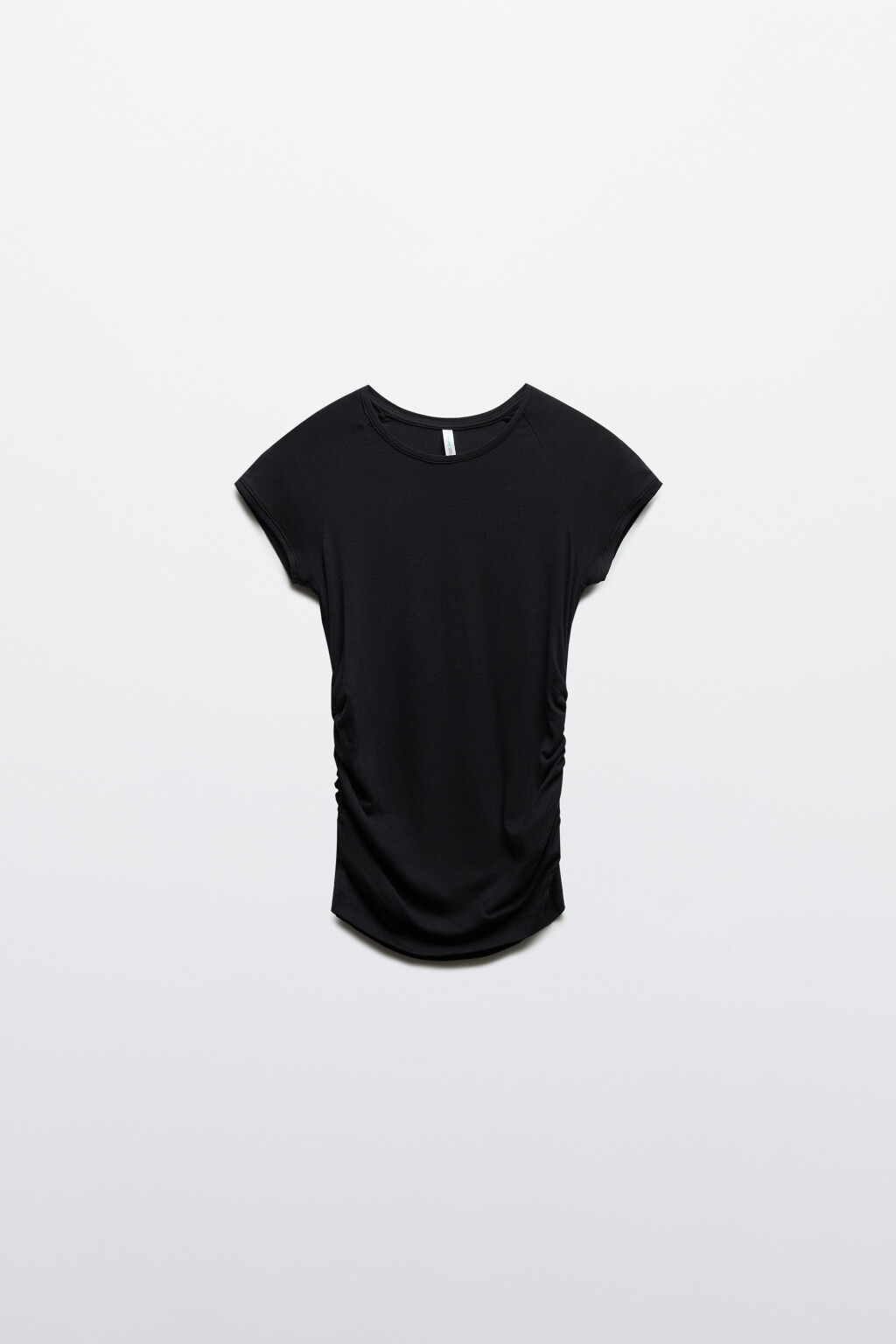 Футболка облегающая из вискозы - цвет черный - 1