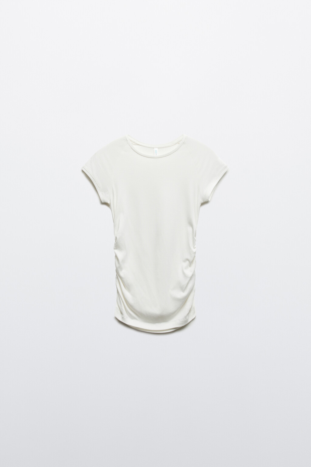 Футболка облегающая из вискозы - цвет молочный - 1
