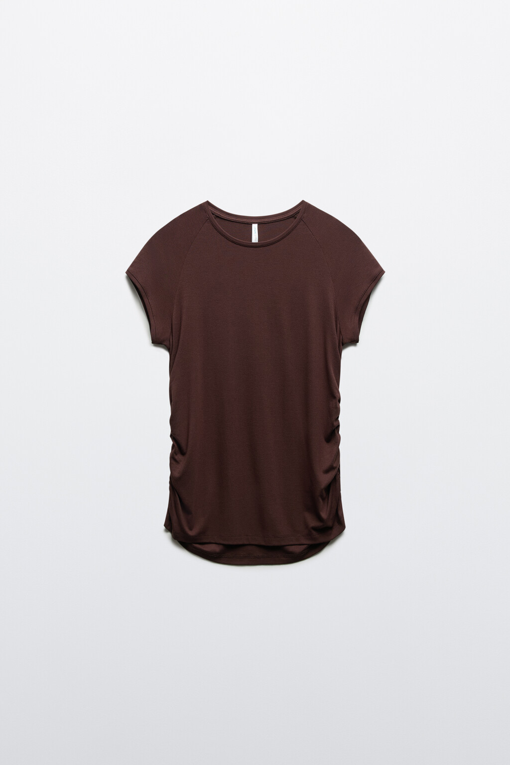 Футболка облегающая из вискозы - цвет коричневый - 1